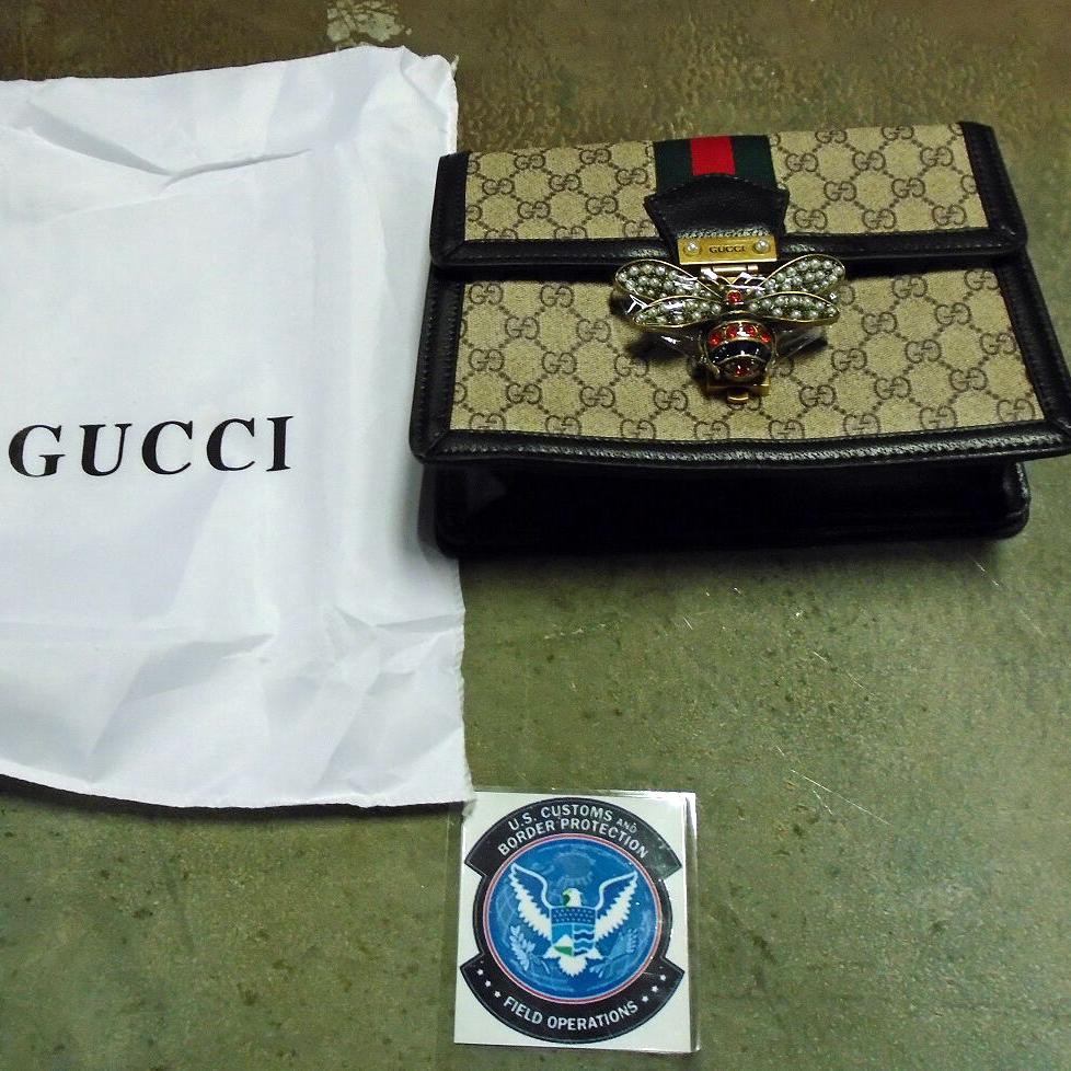 Counterfeit Gucci handbag seized at Louisville International Airport on Sept. 17, 2020